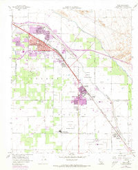 Indio California Historical topographic map, 1:24000 scale, 7.5 X 7.5 Minute, Year 1956