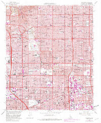 Inglewood California Historical topographic map, 1:24000 scale, 7.5 X 7.5 Minute, Year 1964