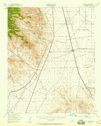 Inyokern California Historical topographic map, 1:62500 scale, 15 X 15 Minute, Year 1943