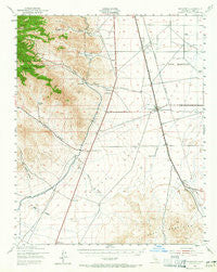 Inyokern California Historical topographic map, 1:62500 scale, 15 X 15 Minute, Year 1943