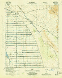 Iris California Historical topographic map, 1:62500 scale, 15 X 15 Minute, Year 1945