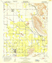 Ivanhoe California Historical topographic map, 1:24000 scale, 7.5 X 7.5 Minute, Year 1950