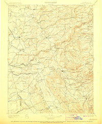 Jackson California Historical topographic map, 1:125000 scale, 30 X 30 Minute, Year 1902