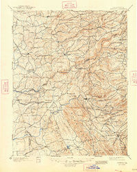 Jackson California Historical topographic map, 1:125000 scale, 30 X 30 Minute, Year 1902