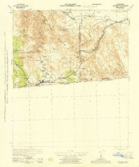 Jacumba California Historical topographic map, 1:62500 scale, 15 X 15 Minute, Year 1942