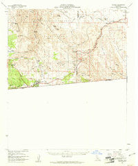 Jacumba California Historical topographic map, 1:62500 scale, 15 X 15 Minute, Year 1959