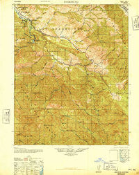 Jamesburg California Historical topographic map, 1:62500 scale, 15 X 15 Minute, Year 1940