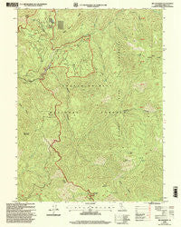 Jim Jam Ridge California Historical topographic map, 1:24000 scale, 7.5 X 7.5 Minute, Year 1998