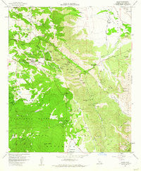 Julian California Historical topographic map, 1:24000 scale, 7.5 X 7.5 Minute, Year 1960