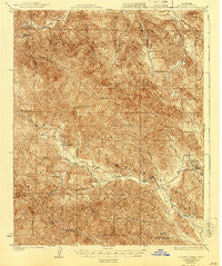 Junipero Serra California Historical topographic map, 1:62500 scale, 15 X 15 Minute, Year 1919