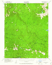 Kaiser Peak California Historical topographic map, 1:62500 scale, 15 X 15 Minute, Year 1953