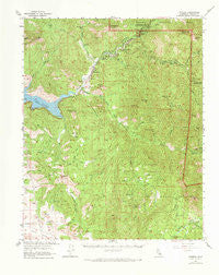 Kaweah California Historical topographic map, 1:62500 scale, 15 X 15 Minute, Year 1957