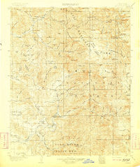 Kaweah California Historical topographic map, 1:125000 scale, 30 X 30 Minute, Year 1909