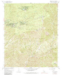 Keller Peak California Historical topographic map, 1:24000 scale, 7.5 X 7.5 Minute, Year 1967