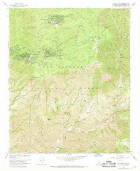 Keller Peak California Historical topographic map, 1:24000 scale, 7.5 X 7.5 Minute, Year 1967