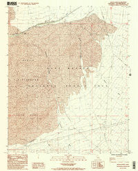 Kelso Dunes California Historical topographic map, 1:24000 scale, 7.5 X 7.5 Minute, Year 1984