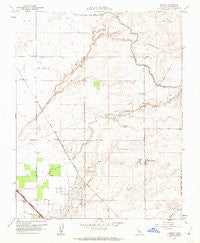 Kismet California Historical topographic map, 1:24000 scale, 7.5 X 7.5 Minute, Year 1961