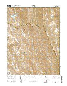 Knoxville California Current topographic map, 1:24000 scale, 7.5 X 7.5 Minute, Year 2015