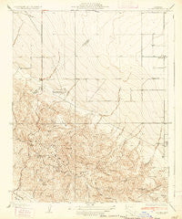 La Cima California Historical topographic map, 1:31680 scale, 7.5 X 7.5 Minute, Year 1934
