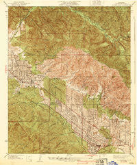 La Crescenta California Historical topographic map, 1:24000 scale, 7.5 X 7.5 Minute, Year 1939