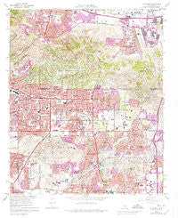 La Habra California Historical topographic map, 1:24000 scale, 7.5 X 7.5 Minute, Year 1964