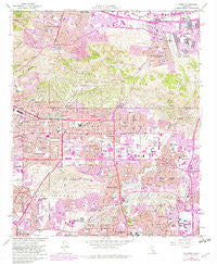 La Habra California Historical topographic map, 1:24000 scale, 7.5 X 7.5 Minute, Year 1964
