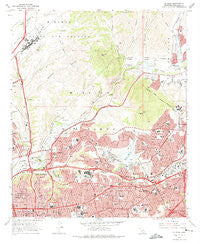 La Mesa California Historical topographic map, 1:24000 scale, 7.5 X 7.5 Minute, Year 1967
