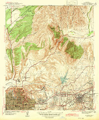 La Mesa California Historical topographic map, 1:31680 scale, 7.5 X 7.5 Minute, Year 1942