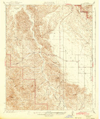 La Panza California Historical topographic map, 1:62500 scale, 15 X 15 Minute, Year 1936