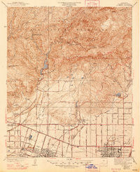 La Verne California Historical topographic map, 1:24000 scale, 7.5 X 7.5 Minute, Year 1940