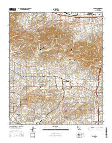 La Habra California Current topographic map, 1:24000 scale, 7.5 X 7.5 Minute, Year 2015