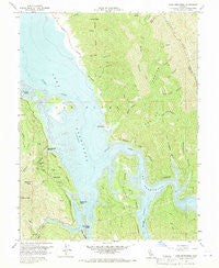 Lake Berryessa California Historical topographic map, 1:24000 scale, 7.5 X 7.5 Minute, Year 1959