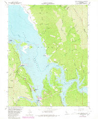 Lake Berryessa California Historical topographic map, 1:24000 scale, 7.5 X 7.5 Minute, Year 1959