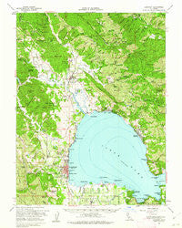 Lakeport California Historical topographic map, 1:62500 scale, 15 X 15 Minute, Year 1958
