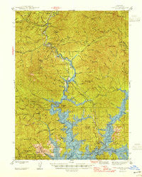 Lamoine California Historical topographic map, 1:62500 scale, 15 X 15 Minute, Year 1946