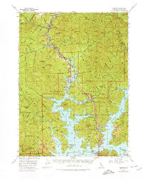 Lamoine California Historical topographic map, 1:62500 scale, 15 X 15 Minute, Year 1969
