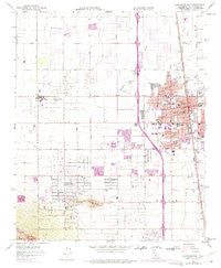 Lancaster West California Historical topographic map, 1:24000 scale, 7.5 X 7.5 Minute, Year 1958