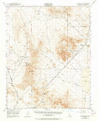 Lane Mountain California Historical topographic map, 1:62500 scale, 15 X 15 Minute, Year 1948