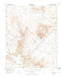 Lane Mountain California Historical topographic map, 1:62500 scale, 15 X 15 Minute, Year 1948