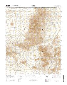Lane Mountain California Current topographic map, 1:24000 scale, 7.5 X 7.5 Minute, Year 2015