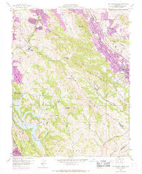Las Trampas Ridge California Historical topographic map, 1:24000 scale, 7.5 X 7.5 Minute, Year 1959