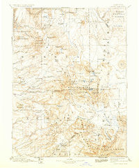 Lassen Peak California Historical topographic map, 1:250000 scale, 1 X 1 Degree, Year 1894