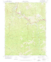 Leggett California Historical topographic map, 1:24000 scale, 7.5 X 7.5 Minute, Year 1969