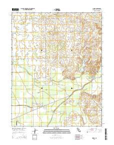 Linden California Current topographic map, 1:24000 scale, 7.5 X 7.5 Minute, Year 2015