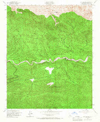 Lion Canyon California Historical topographic map, 1:24000 scale, 7.5 X 7.5 Minute, Year 1943