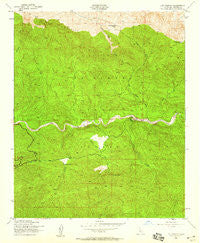 Lion Canyon California Historical topographic map, 1:24000 scale, 7.5 X 7.5 Minute, Year 1943