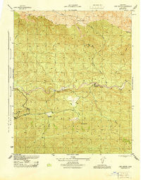 Lion Canyon California Historical topographic map, 1:31680 scale, 7.5 X 7.5 Minute, Year 1944