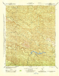 Little Pine Mountain California Historical topographic map, 1:31680 scale, 7.5 X 7.5 Minute, Year 1944