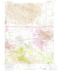 Livermore California Historical topographic map, 1:24000 scale, 7.5 X 7.5 Minute, Year 1961