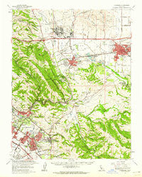 Livermore California Historical topographic map, 1:62500 scale, 15 X 15 Minute, Year 1961